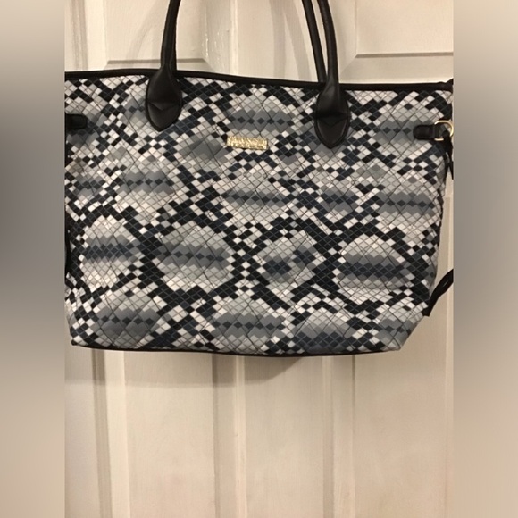 Handbags - Stylish Black and Gray Women's Tote Bag